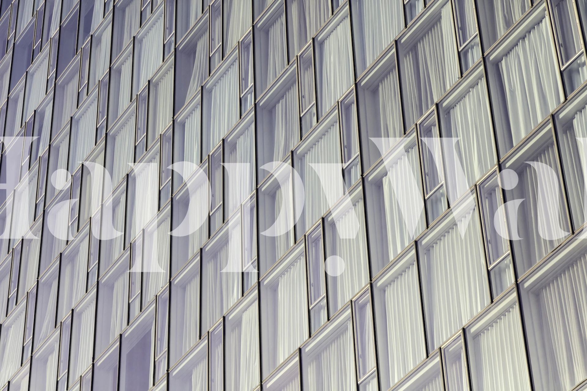 Geometric glass panel design in muted colors wallpaper