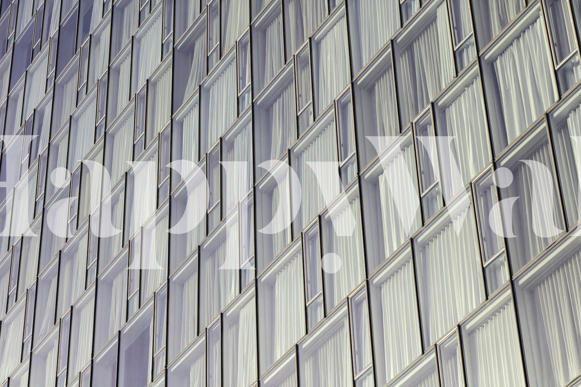 Papel de parede Glass Panels em um interior moderno