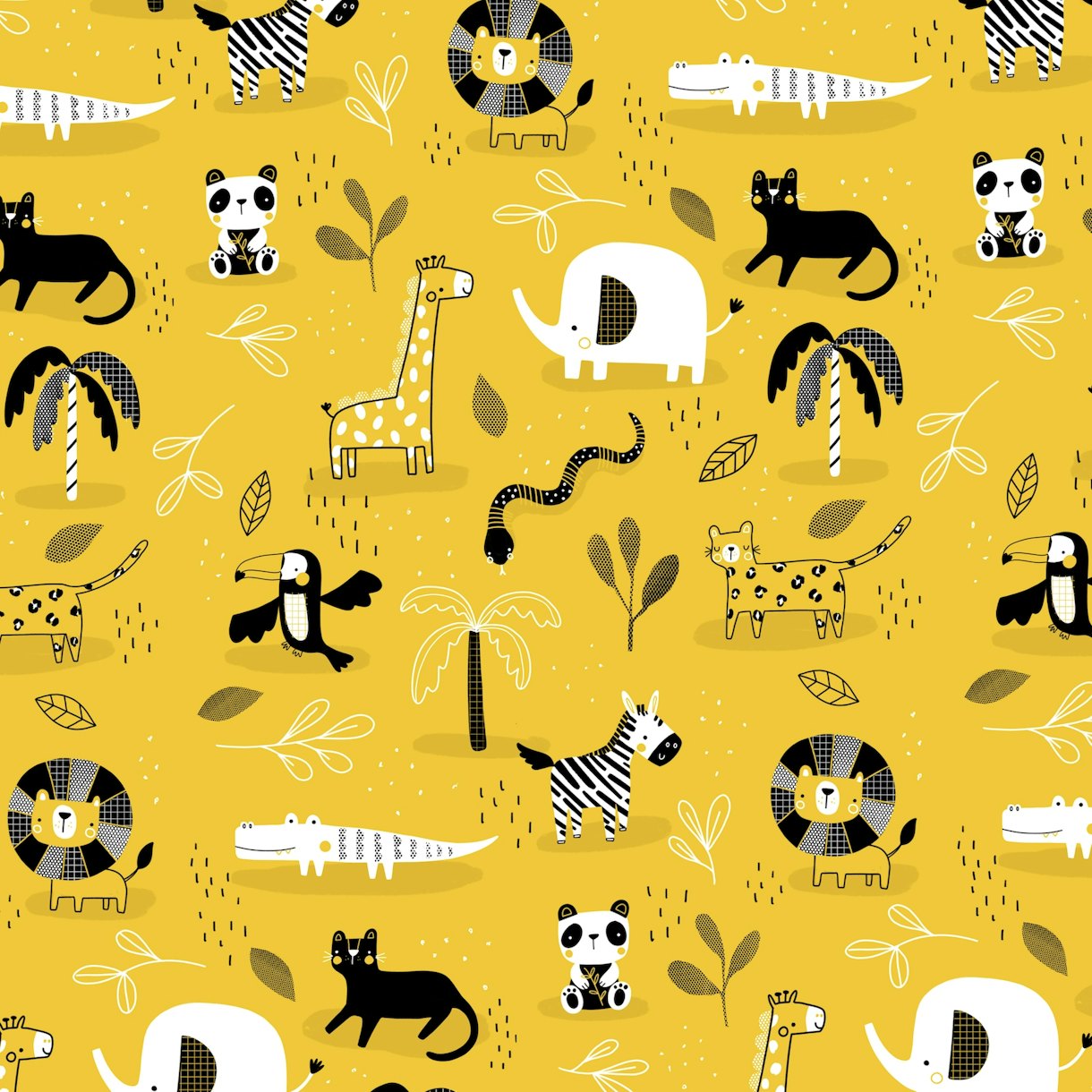 Mustard Safari Wallpaper Happywall
