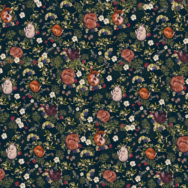 Sleepy forest animals