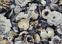 Moody Flowers And Birds carta da parati