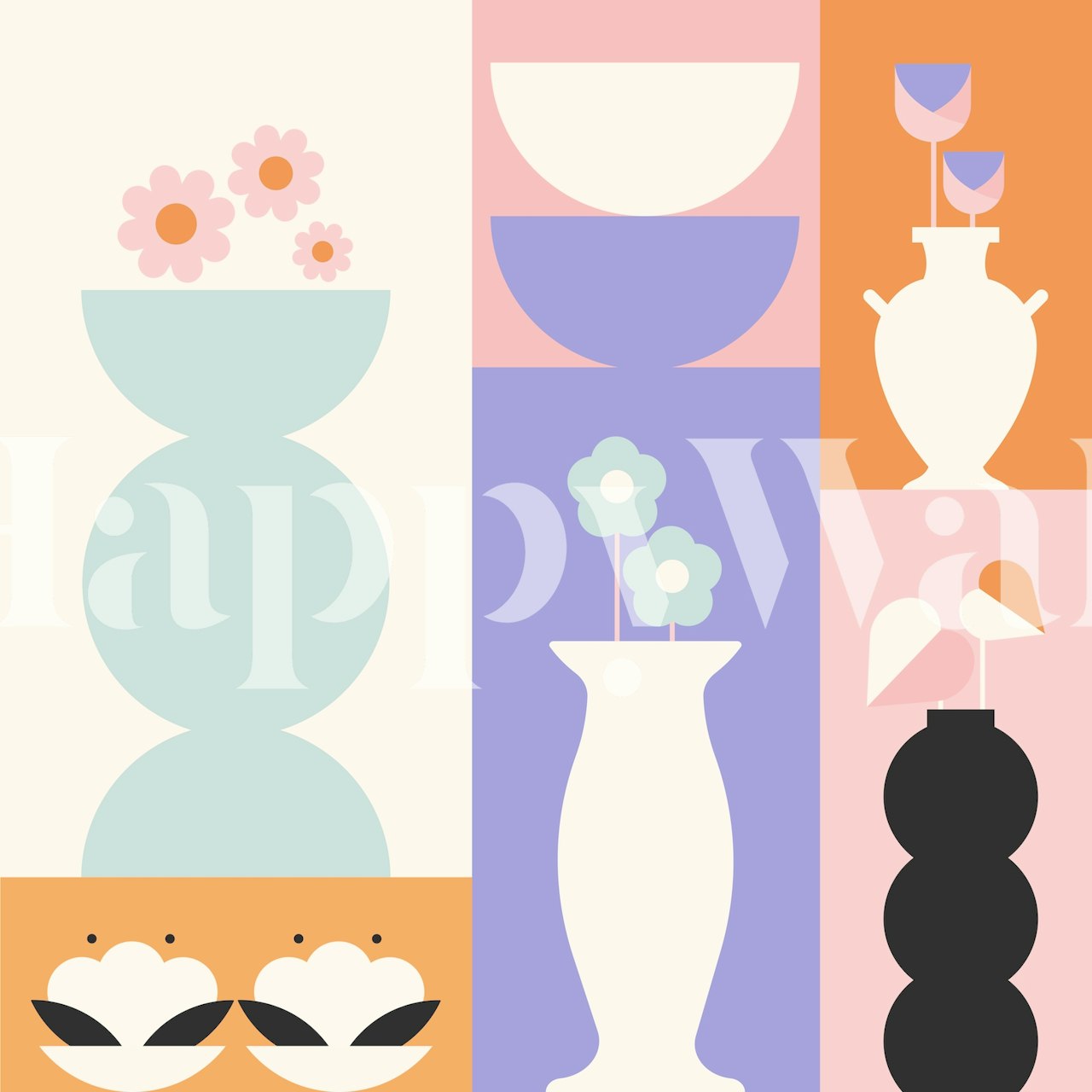 Pottery Wallpaper - Beautiful and Modern Designs | Happywall