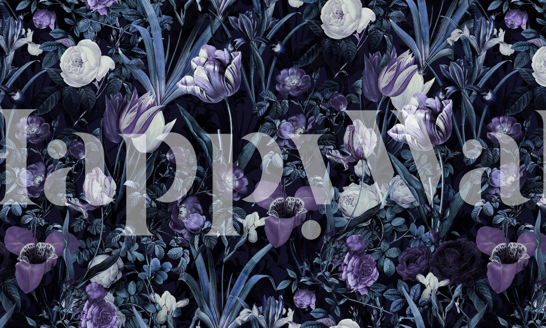 Exotic Garden - Night XII wallpaper design