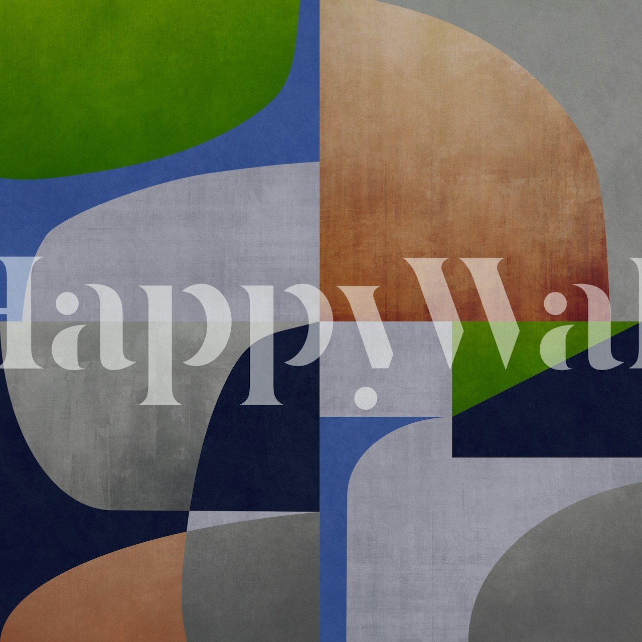 Geometric Concept 20 wallpaper in a modern interior