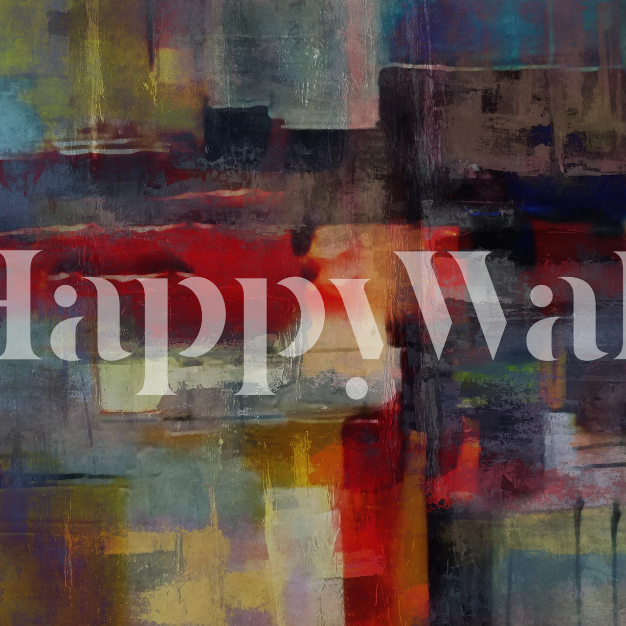 Rstic Geometric tapet i moderne stue