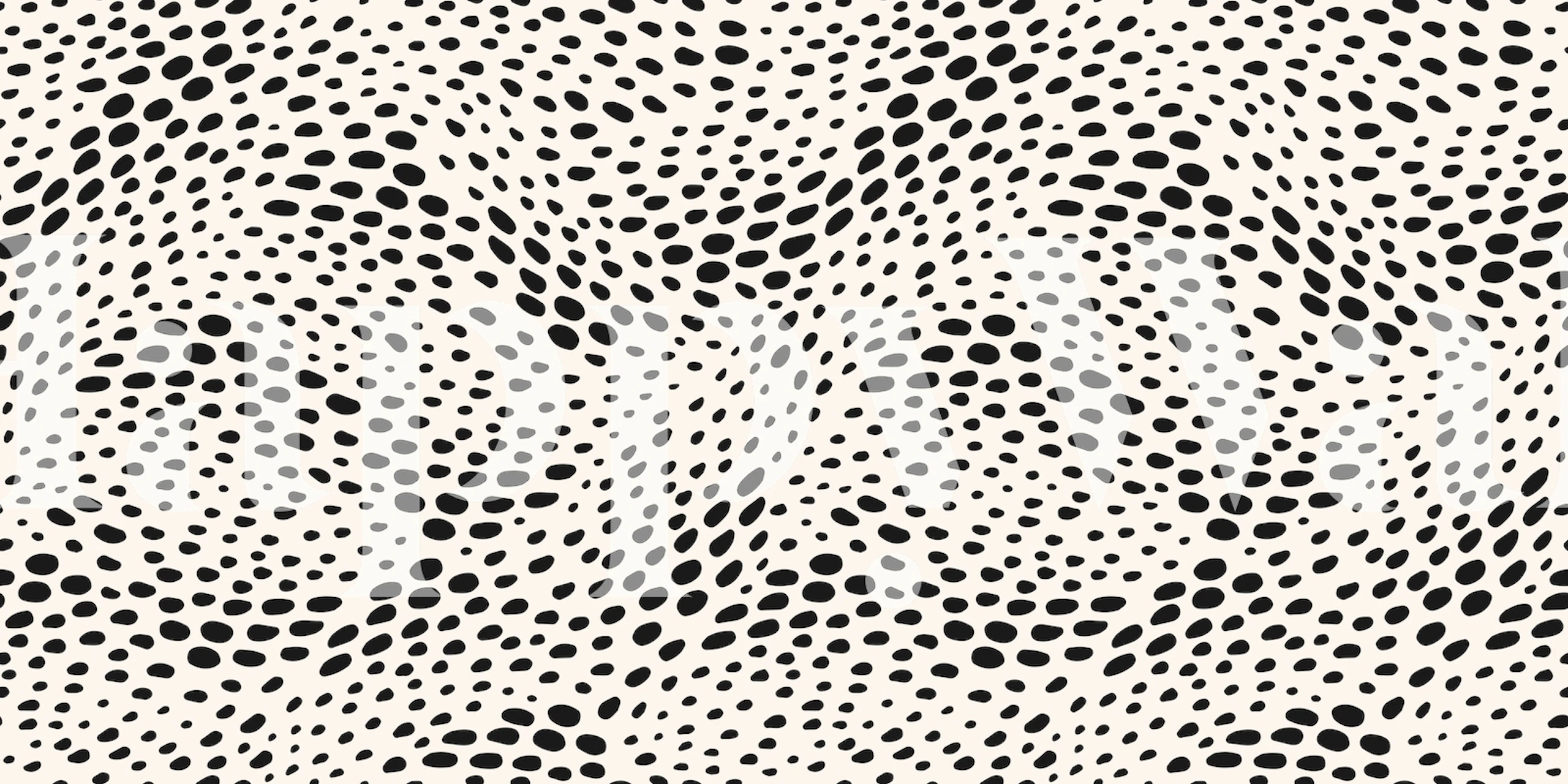 Black dot waves pattern on a light background wallpaper