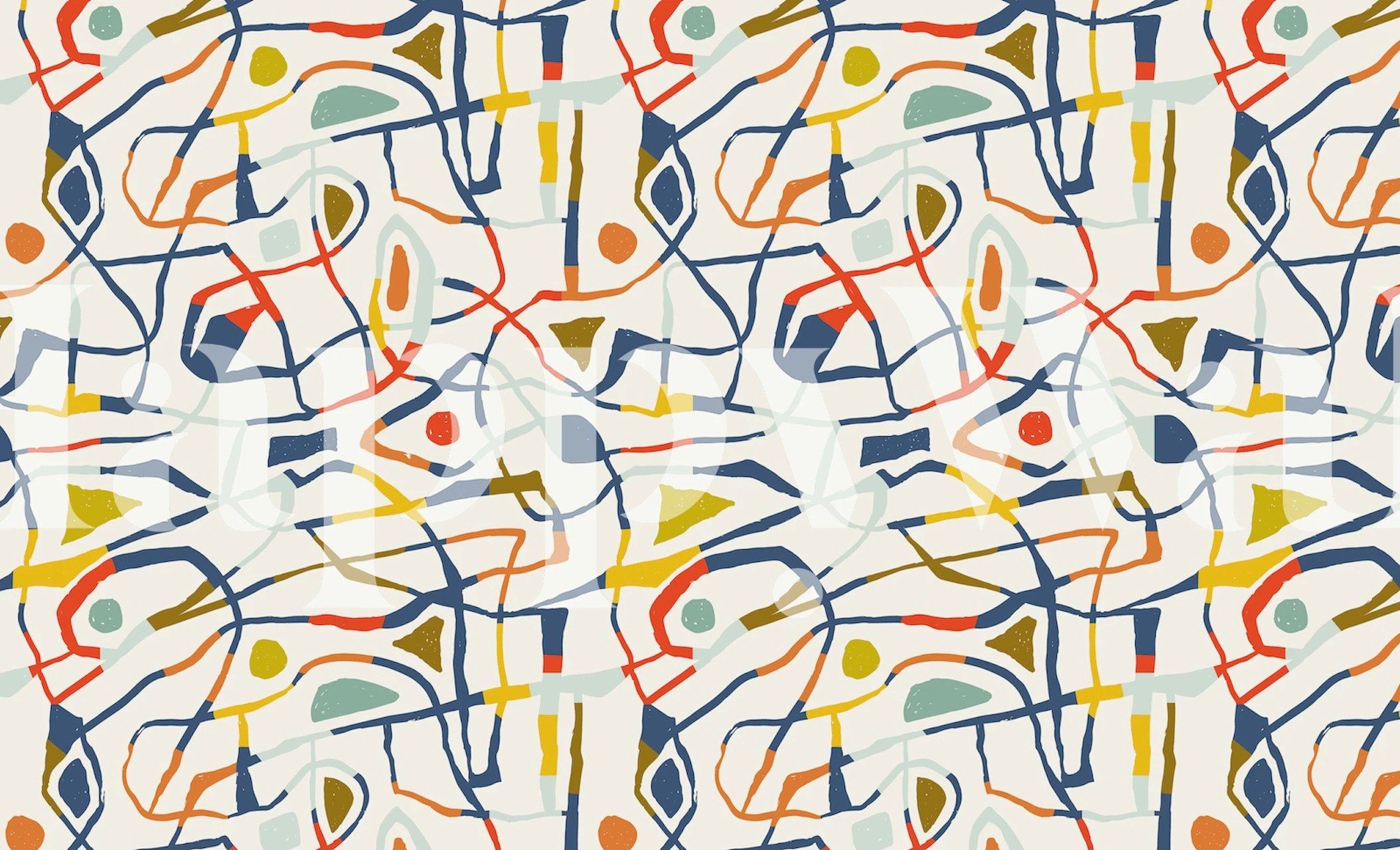 Abstract Mind papel de parede em uma sala