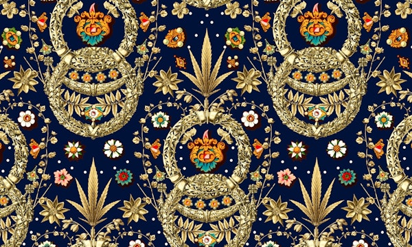 Art Nouveau Floral Pattern