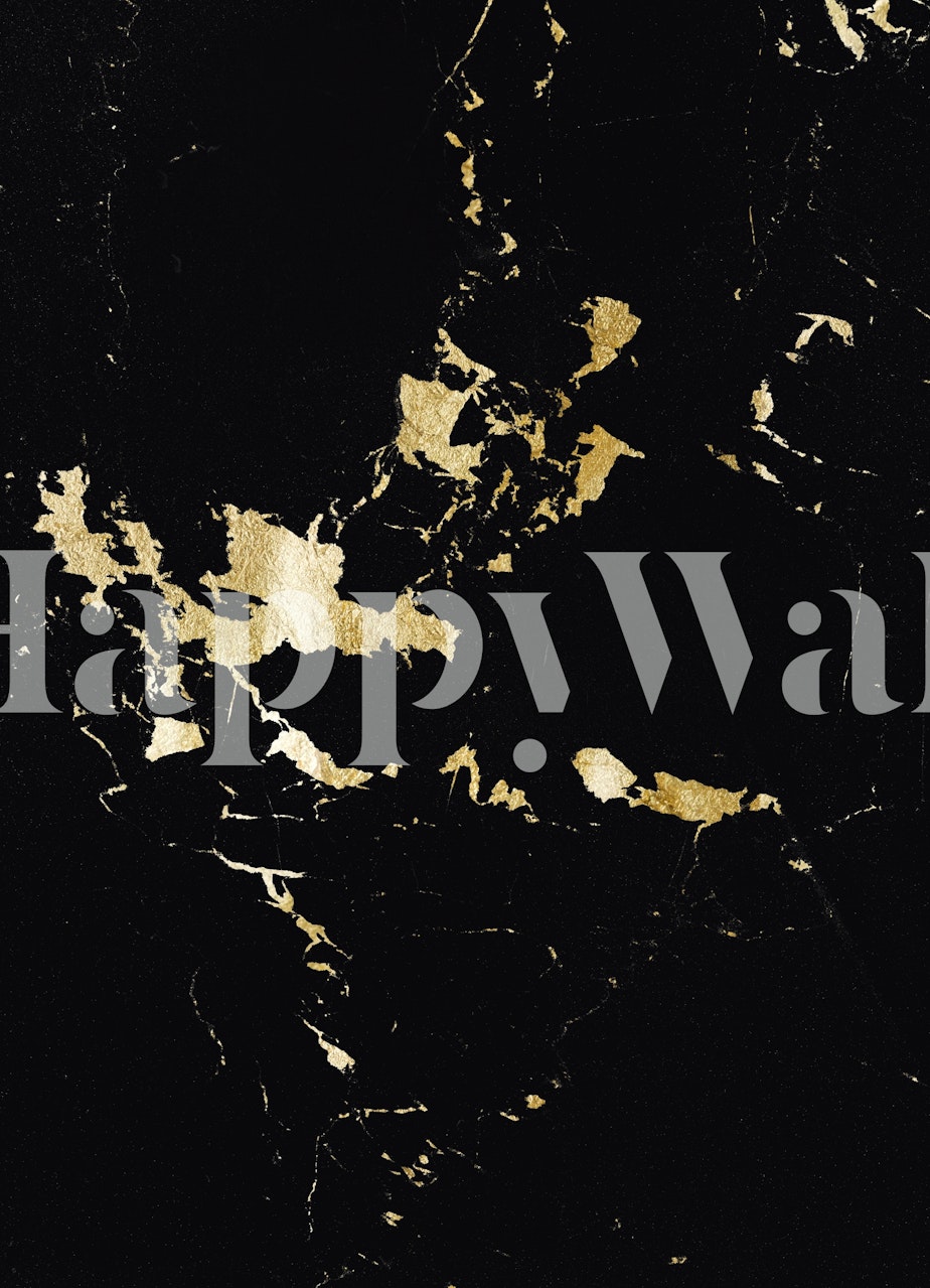 Black marble tapetti kultaisilla yksityiskohdilla