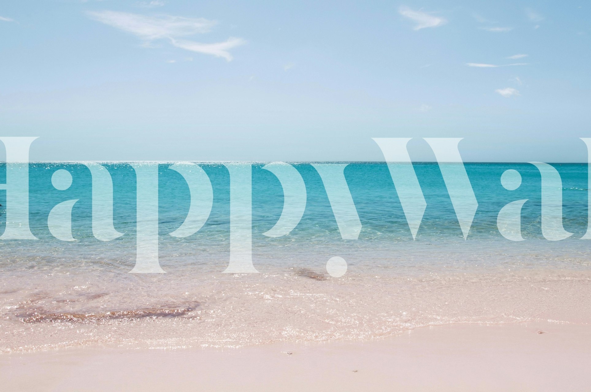 Γαλήνια παραλία και σκηνή ταπετσαρίας του ωκεανού