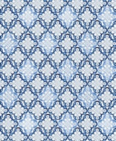 Indigo Blue Moroccan Tile 1 carta da parati