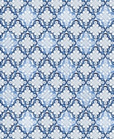 Indigo Blue Moroccan Tile 1 papel pintado