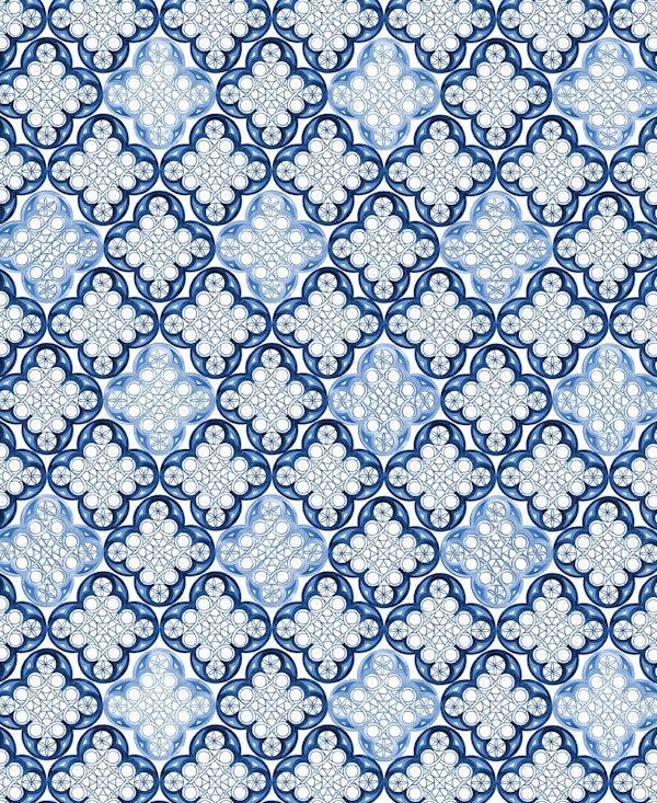 Indigo Blue Moroccan Tile 1