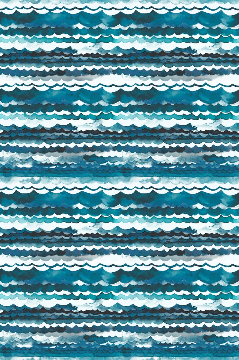 Fale morskie Niebieski Aqua tapety