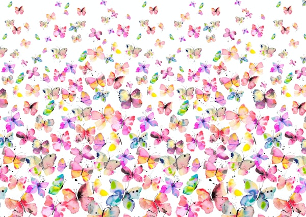 Watercolor Butterflies Degrade