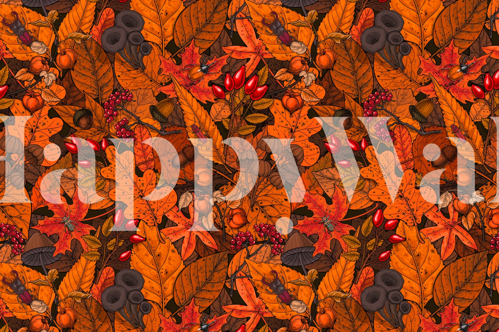 Autumn treasures uzorak tapete