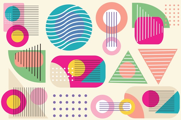 Geometric Shapes Colorful