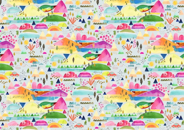 Mountains Forest City Kids