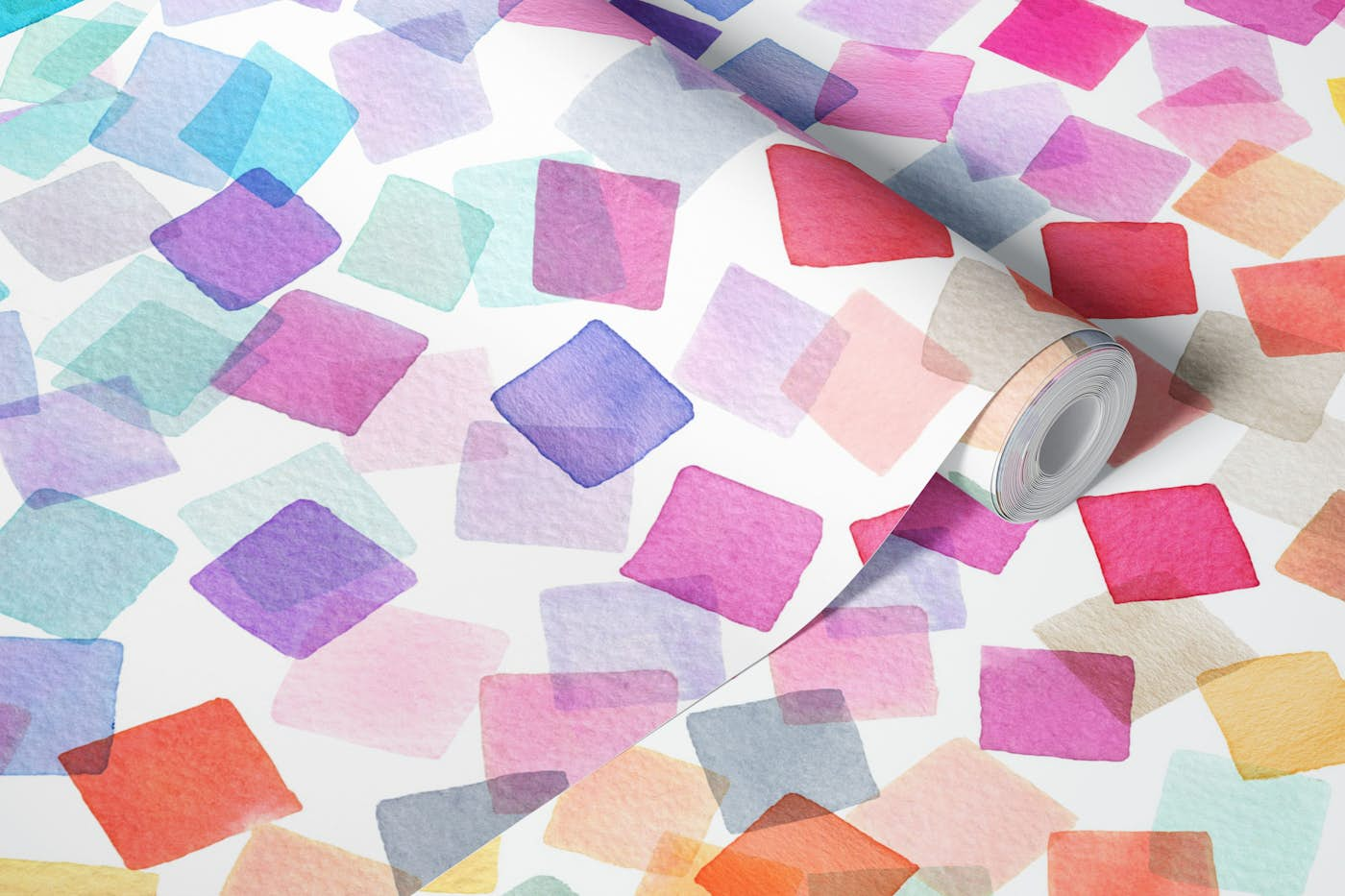 Confetti Colorful Party Plaids wallpaper roll