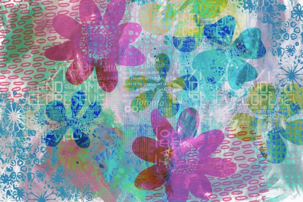 Flower Mixed Media Art