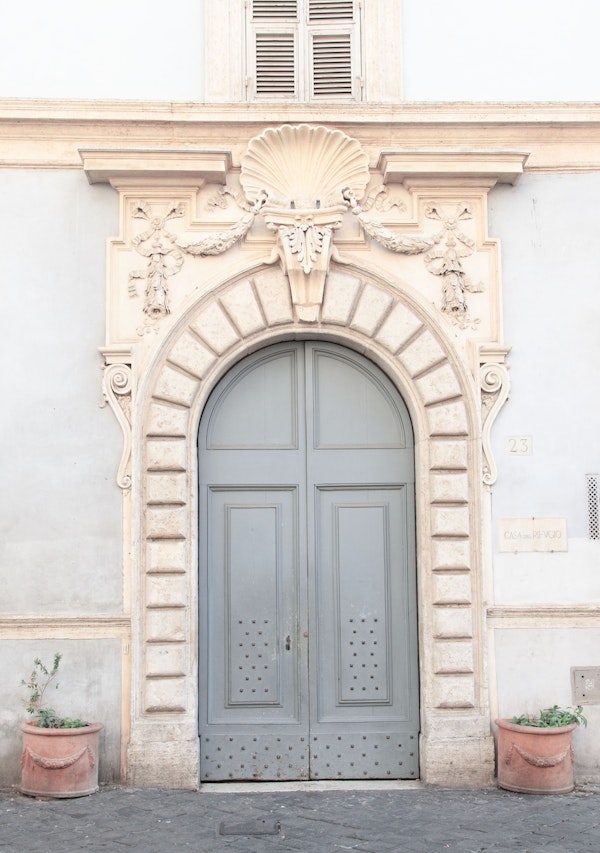 Blue Door Trastevere Rome 1