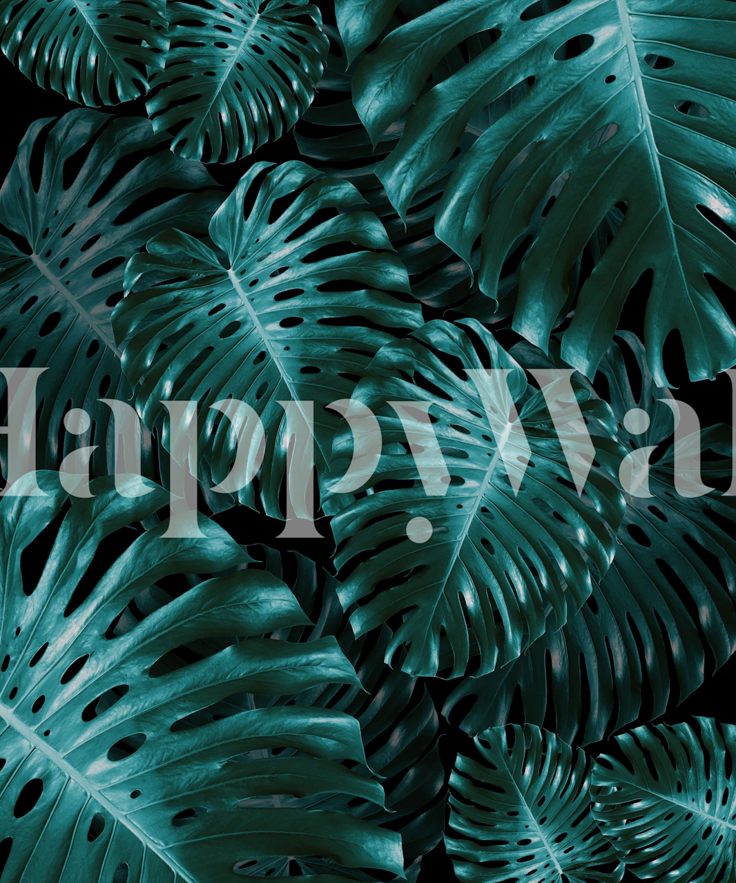 Tapeta Tropical Monstera Jungle w pokoju