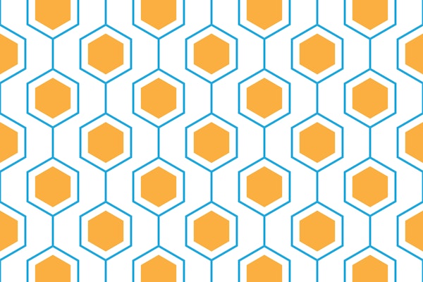 Hexagon abstract geometrical 2