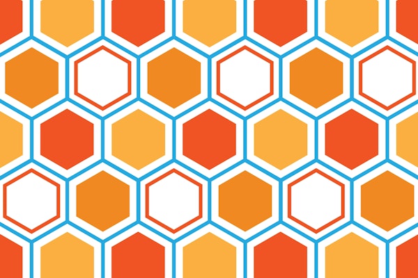 Hexagon abstract geometrical 6