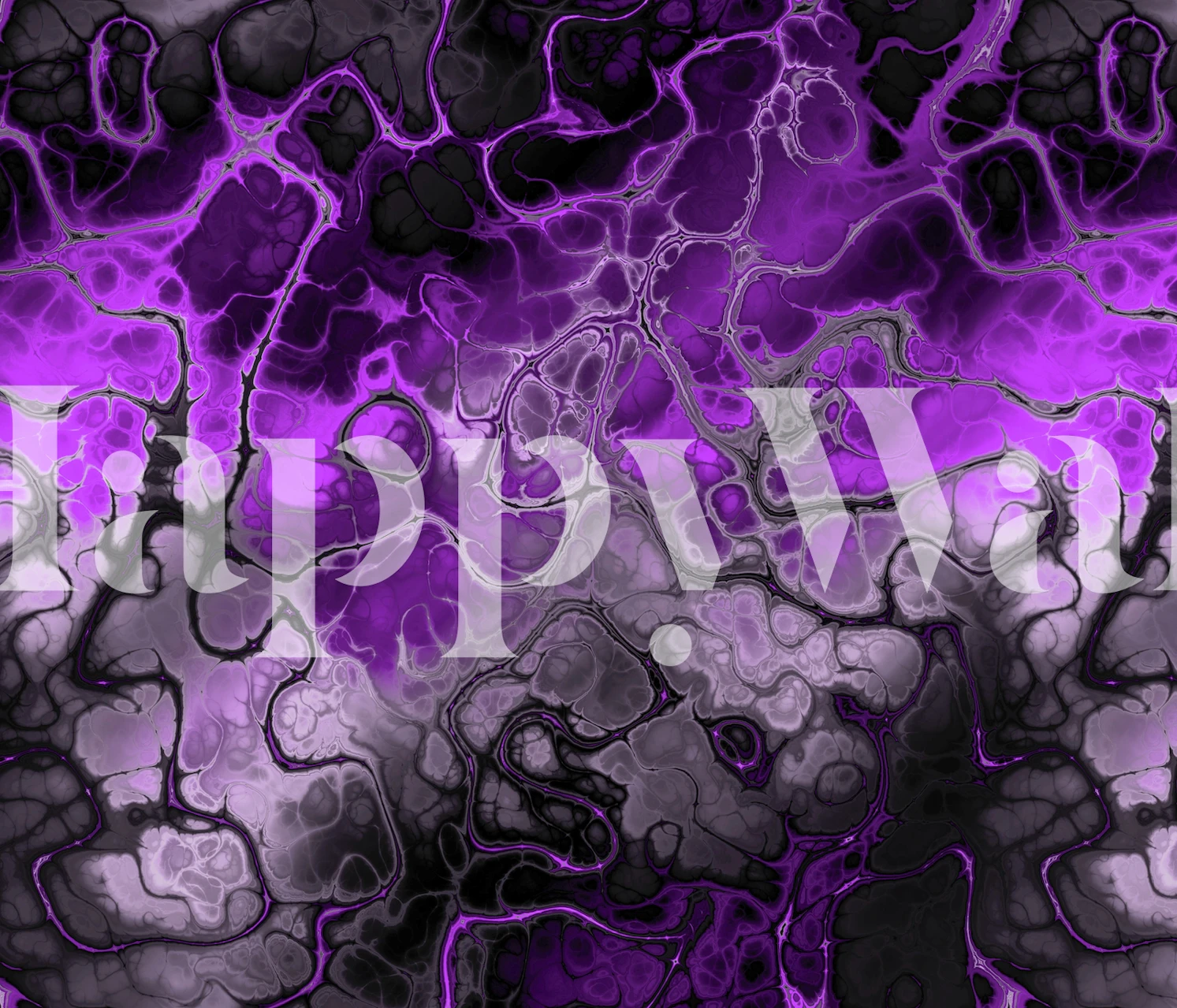 Abstract purple marble pattern with black veins wallpaper