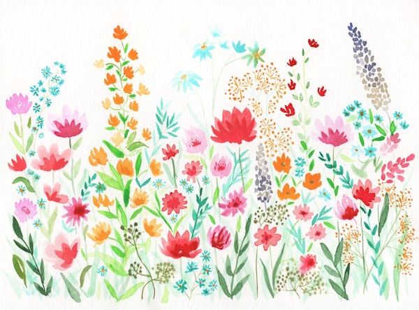 Watercolor Meadow