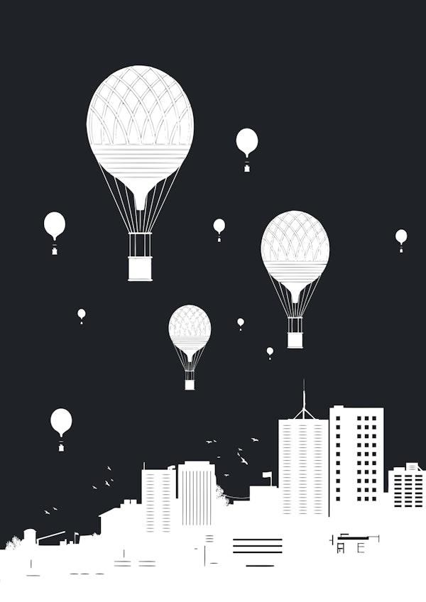 Balloons and the city