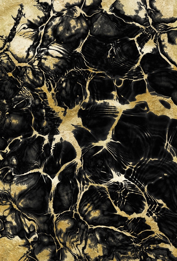 Gold Black Abstract 1