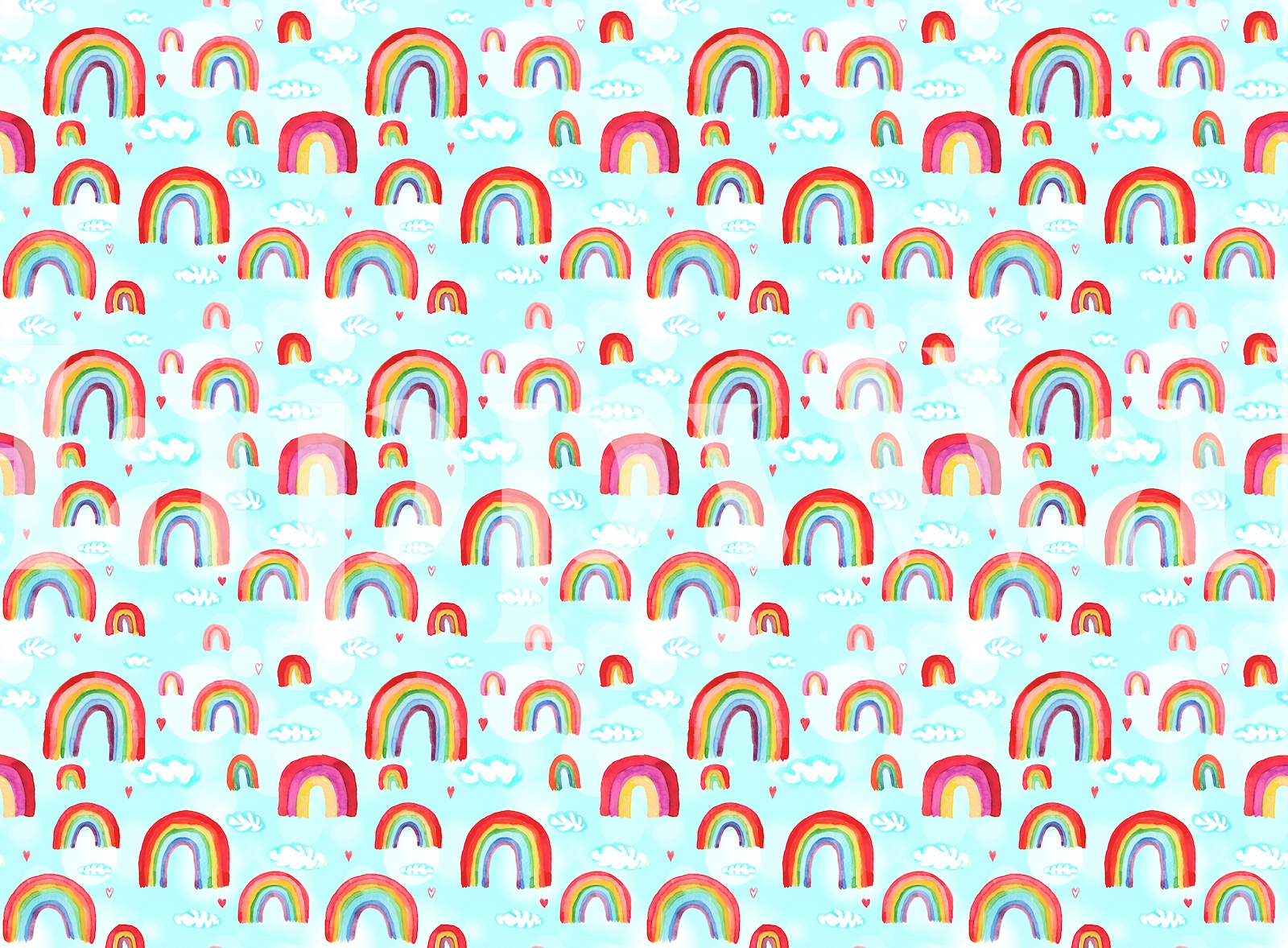 Watercolor Rainbows 8 Wallpaper | Happywall