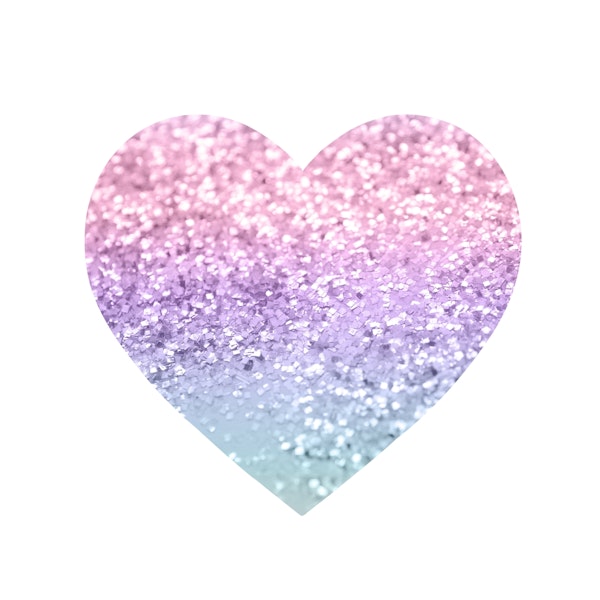 Unicorn Girls Glitter Heart 1