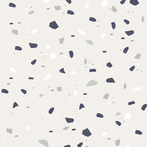 Midnight Navy Creme Terrazzo 1