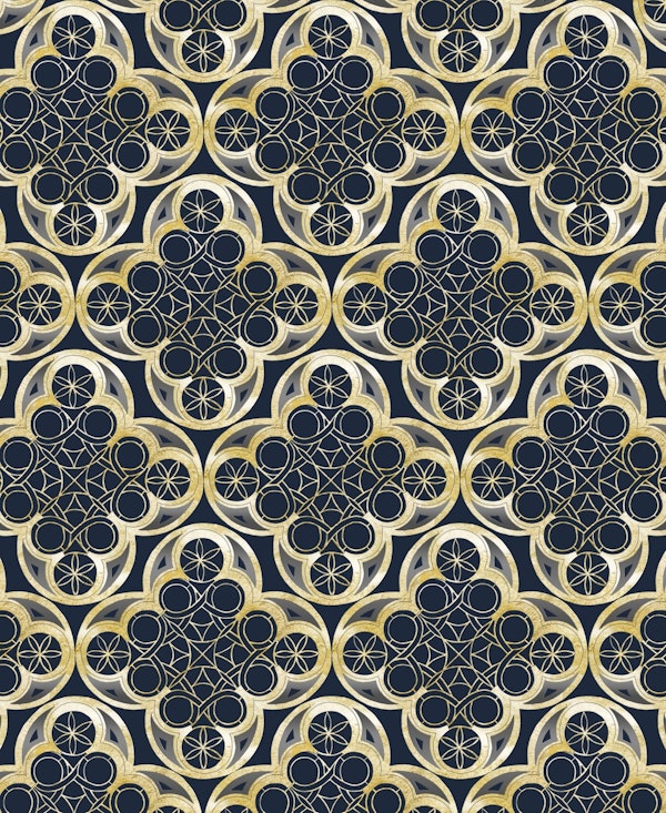 Golden Moroccan Tile Glam 2