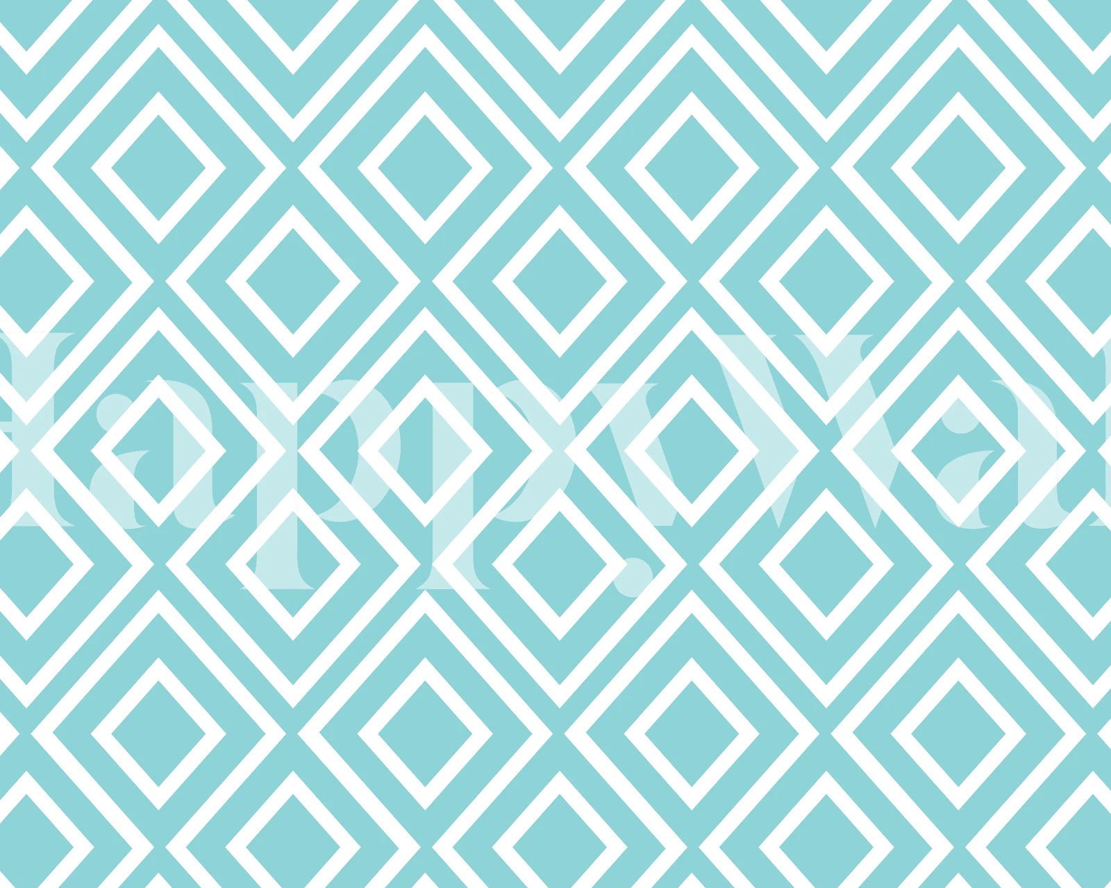 Diamond geometrical wallpaper in a room