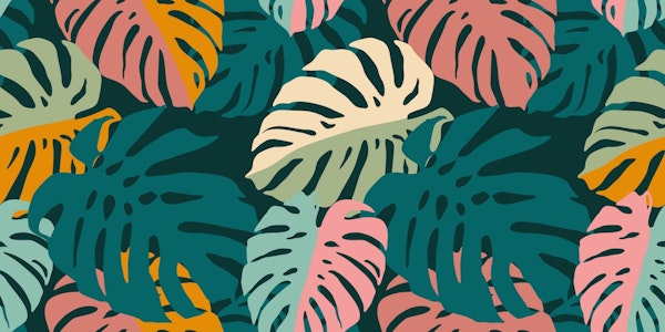 Modern tropical leaves