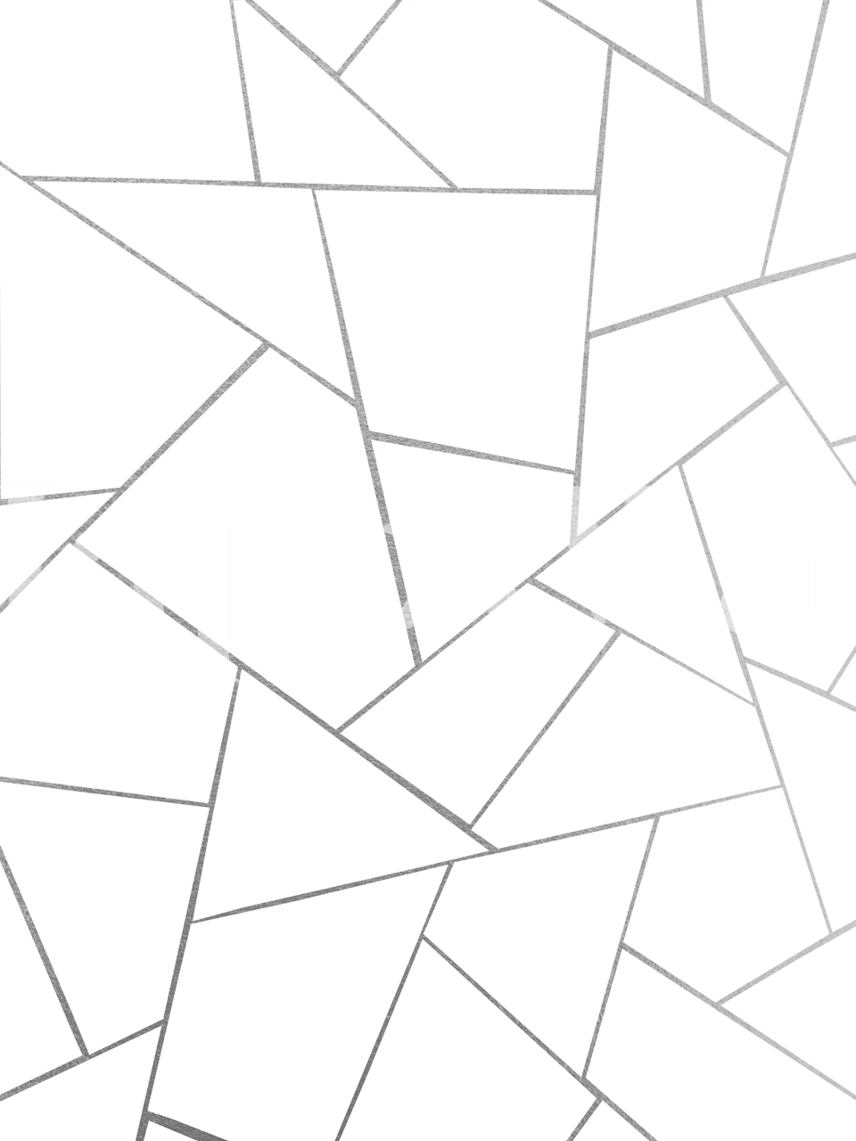 Geometrisk Silver Gray og Hvid tapetdesign