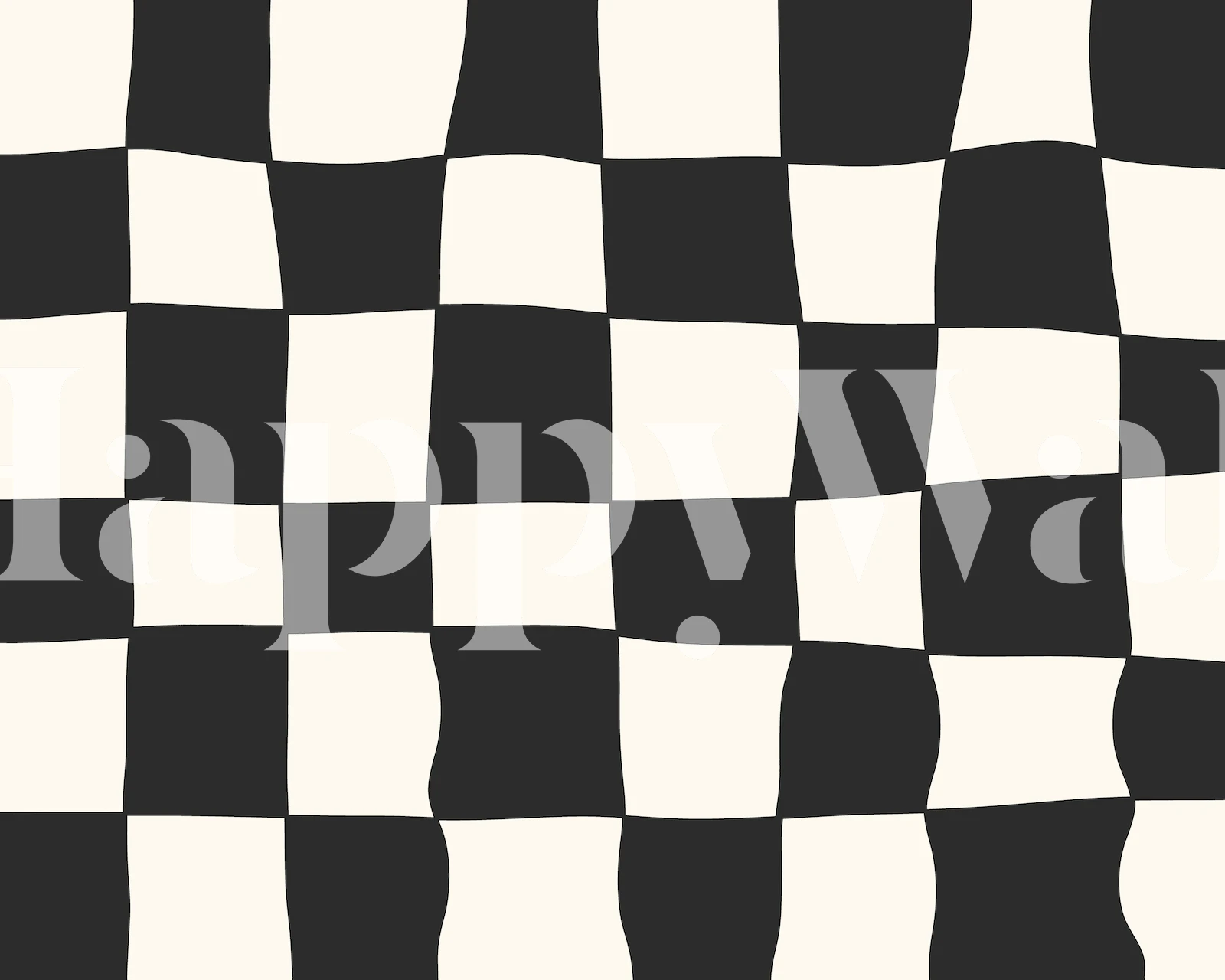 Black and white geometric checkerboard wallpaper
