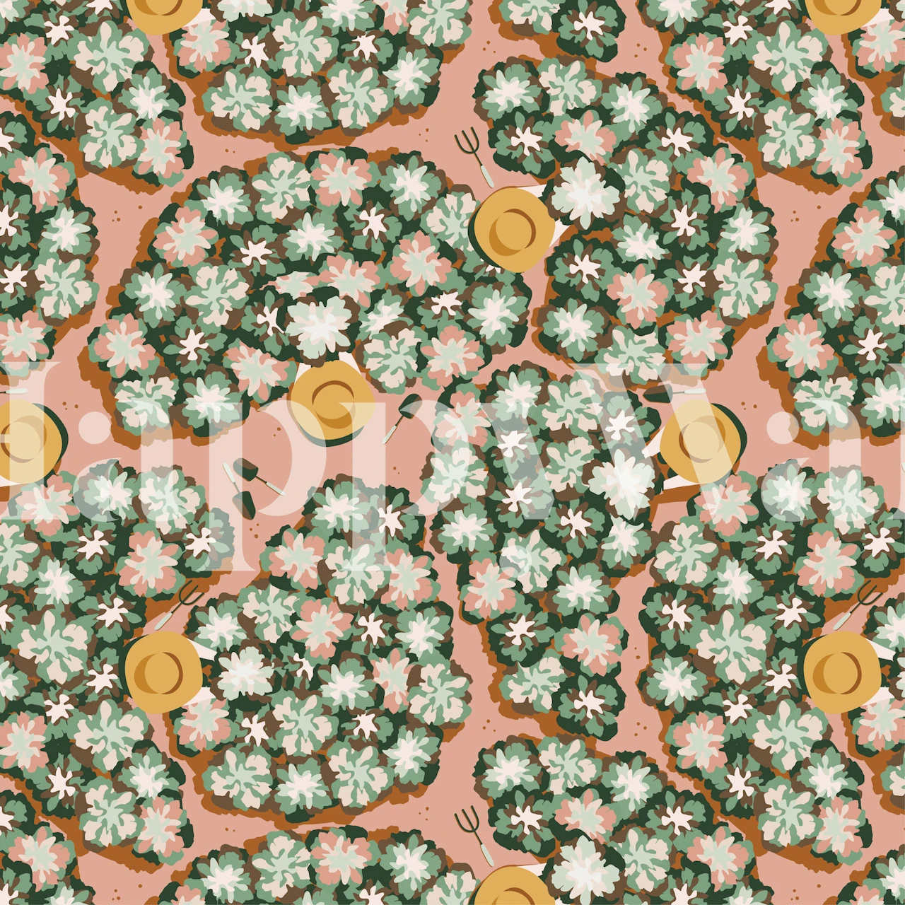 Sweet Summer Days carta da parati floreale in una stanza