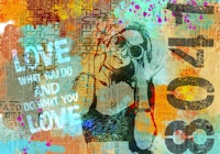 Street Art Girl carta da parati