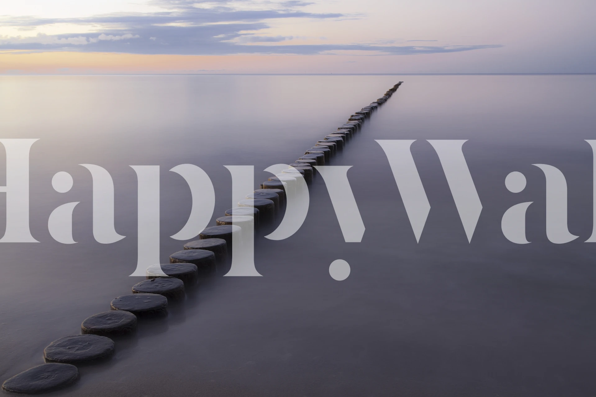 Breakwater tapet visad i ett rum