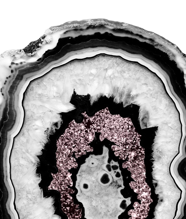 Gray Black White Agate 1a