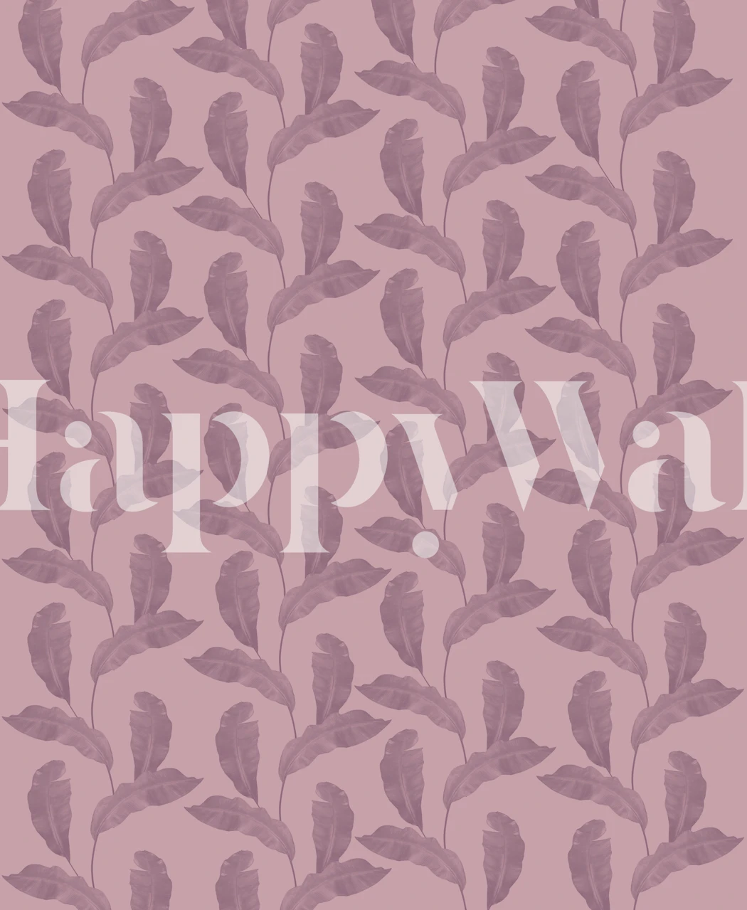 Behang Leaves Pattern Glam 1 in een kamer