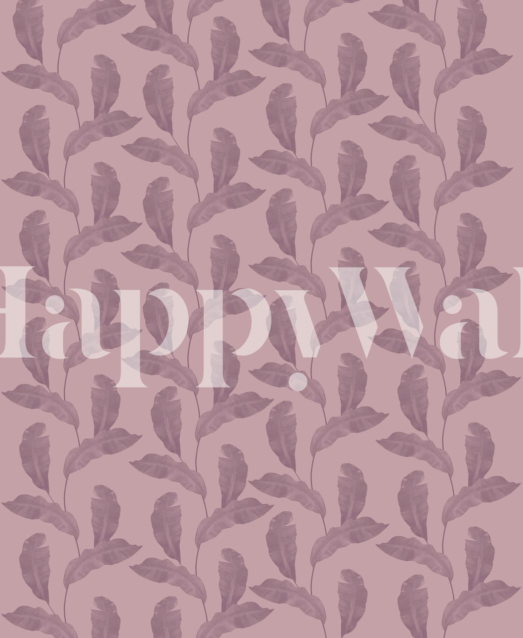 Leaves Pattern Glam 1 wallpaper in a room