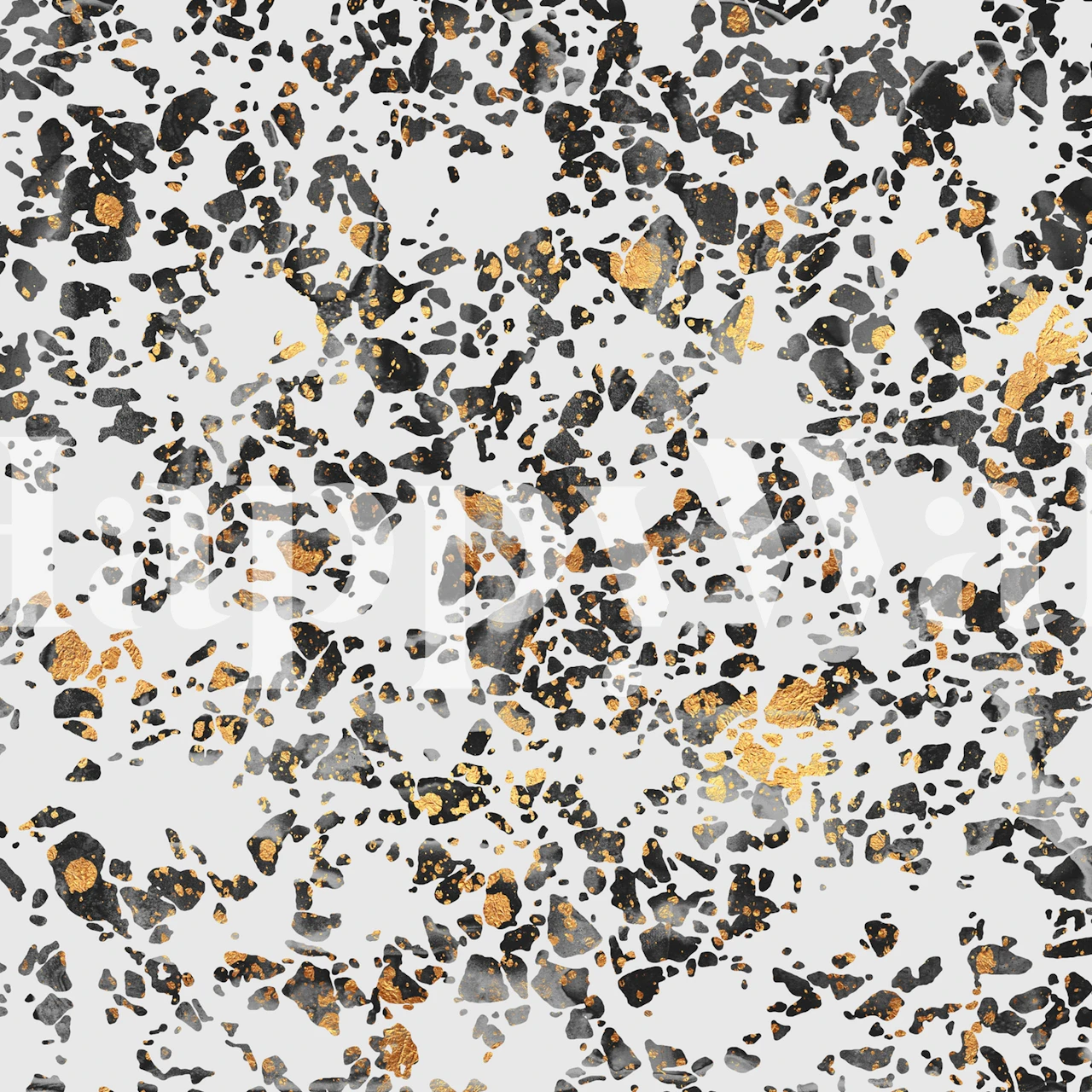 Gold Speckled Terrazzo tapet i et rum
