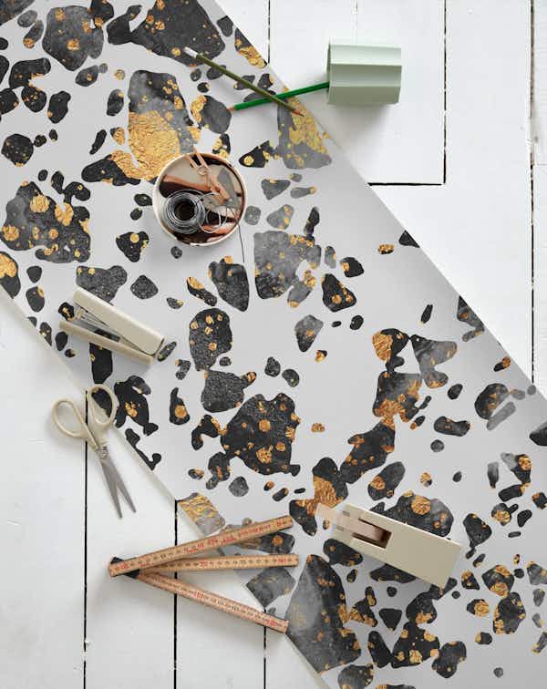 Gold Speckled Terrazzo wallpaper roll