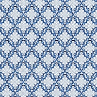 Indigo Blue Moroccan Tile 3 papel pintado