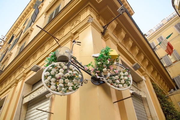 Flowery Bicycle in Rome 1